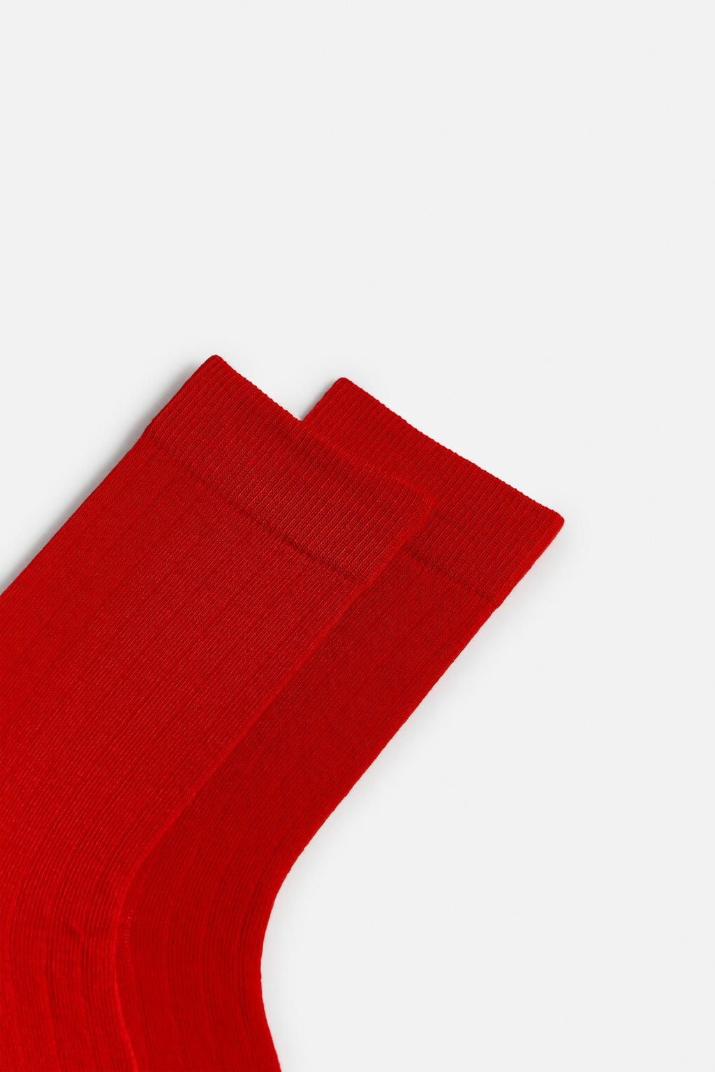 RIBBED TEXTURE SOCKS - Zara фото 3