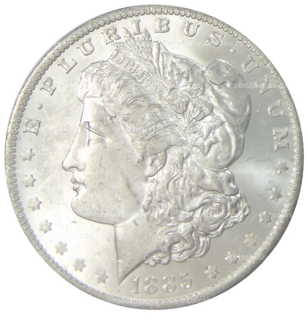 1 доллар 1885 года O США Доллар Моргана