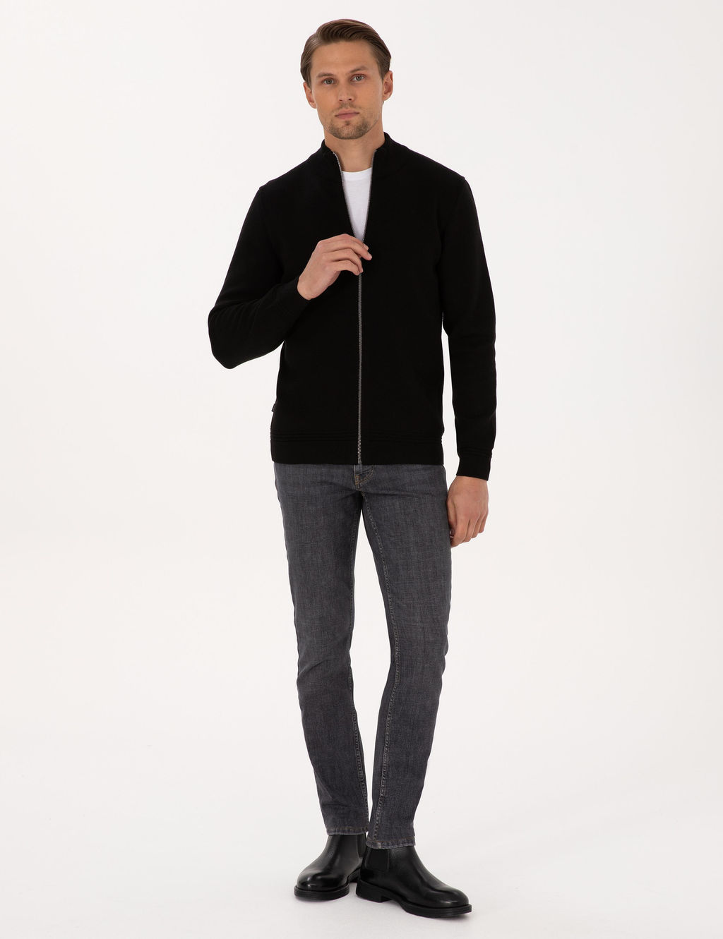 Siyah Regular Fit Triko H_rka - Pierre cardin фото 4