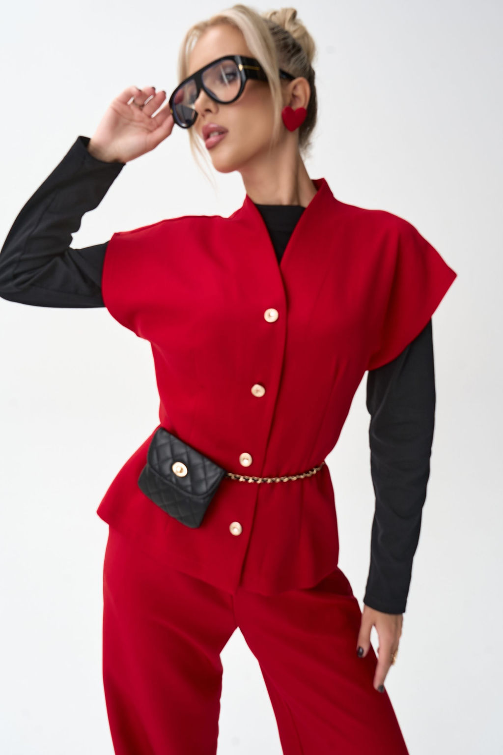 Жилет Джолин (красный) - Эльза фото 14