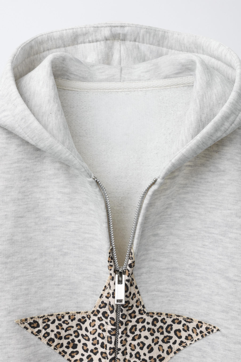 ANIMAL PRINT STAR ZIP-UP HOODIE - Zara фото 3