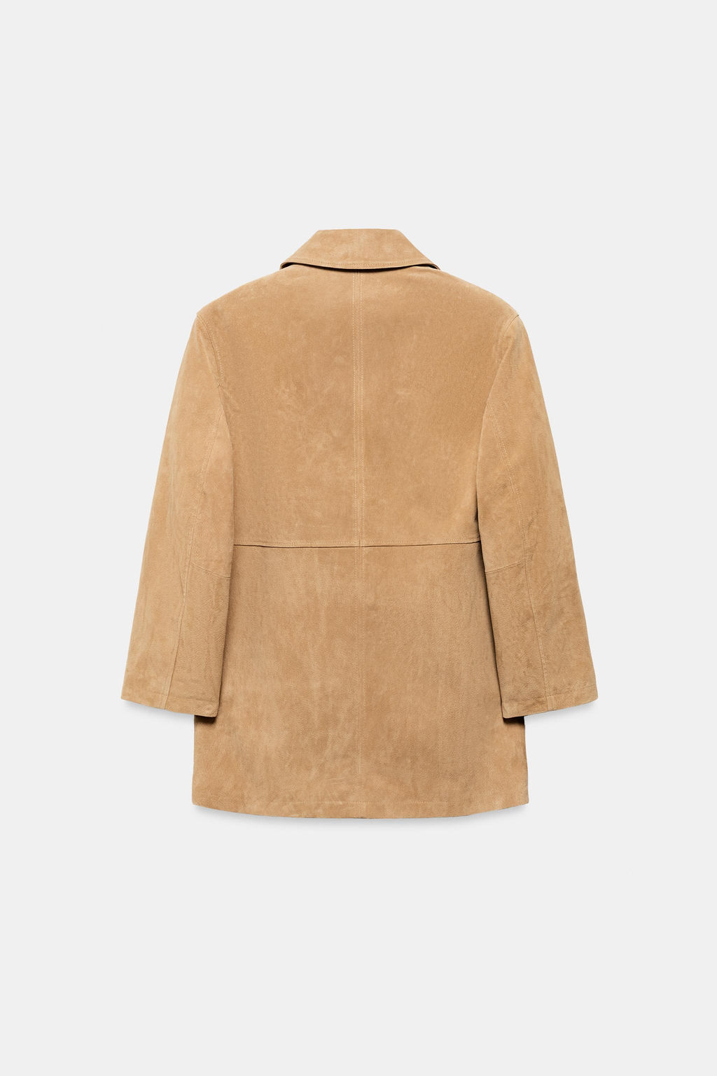 CHAQUETA 100% PIEL ANTE / Tostado - Zara фото 10