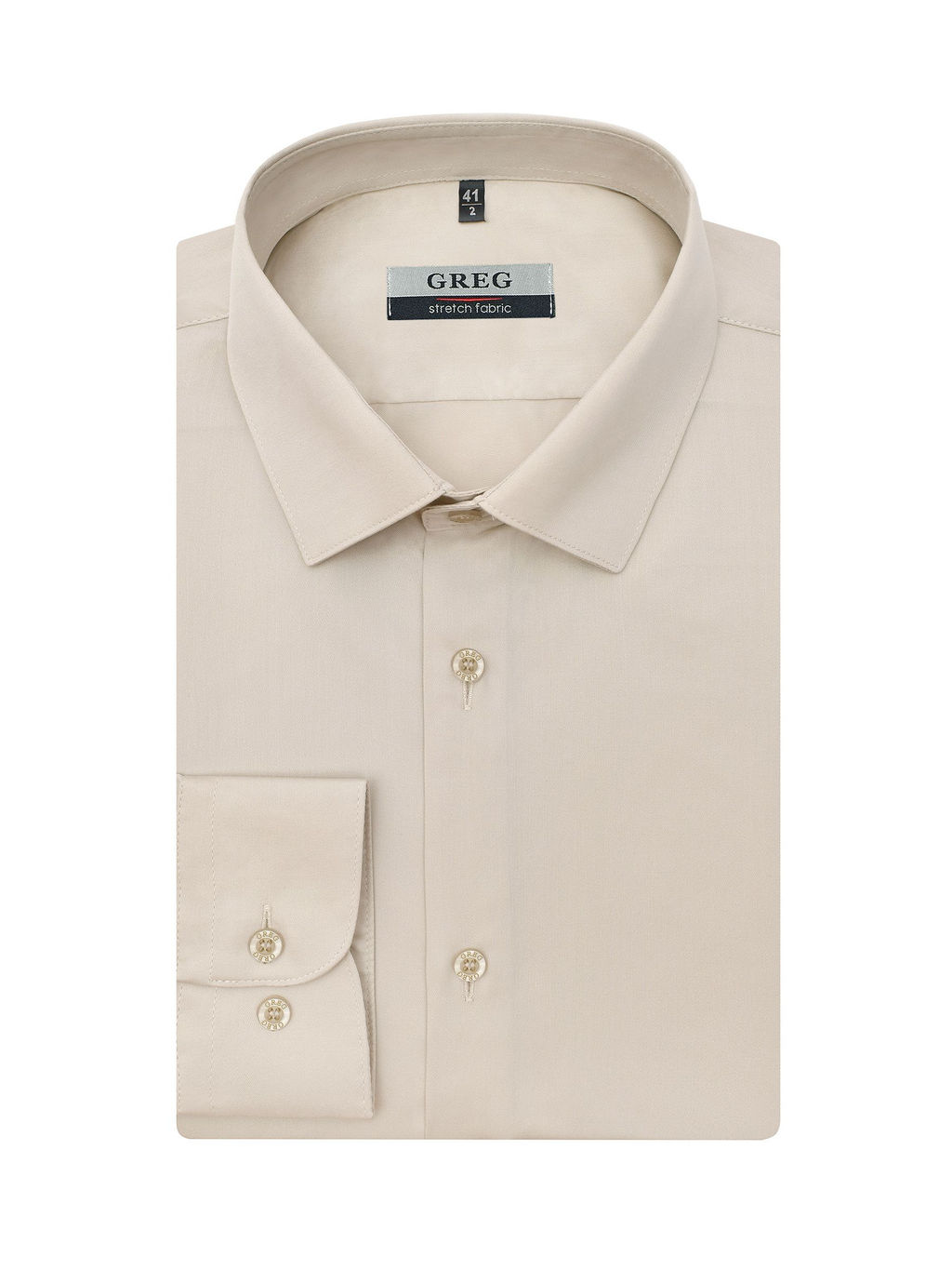Сорочка мужская длинный рукав GREG 510/237/9442/ZN STRETCH