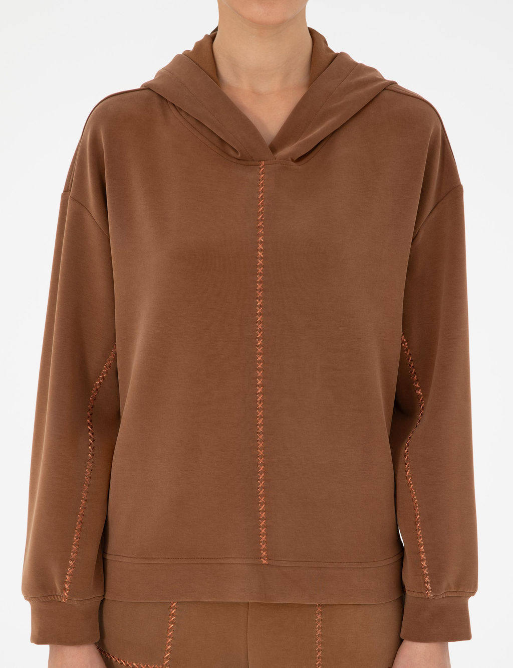 Kahverengi Oversize Sweatshirt