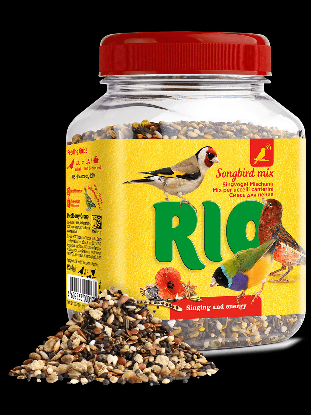 RIO Смесь для стимулирования пения. Лакомство для всех видов 240 г.