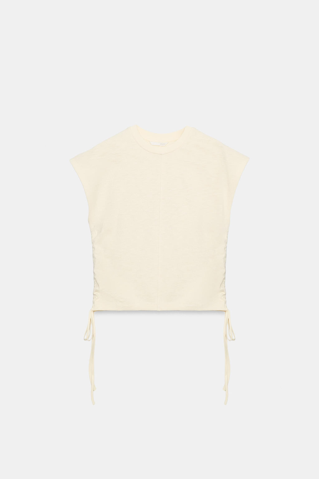 CAMISETA R?STICA FRUNCES / Mantequilla - Zara фото 7