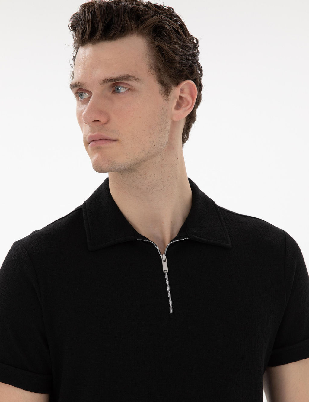 Siyah Slim Fit Ti__rt - Pierre cardin фото 2