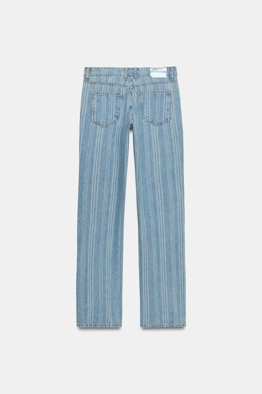 JEANS Z1975 STRAIGHT TIRO BAJO RAYAS / Azul medio - Zara фото 6