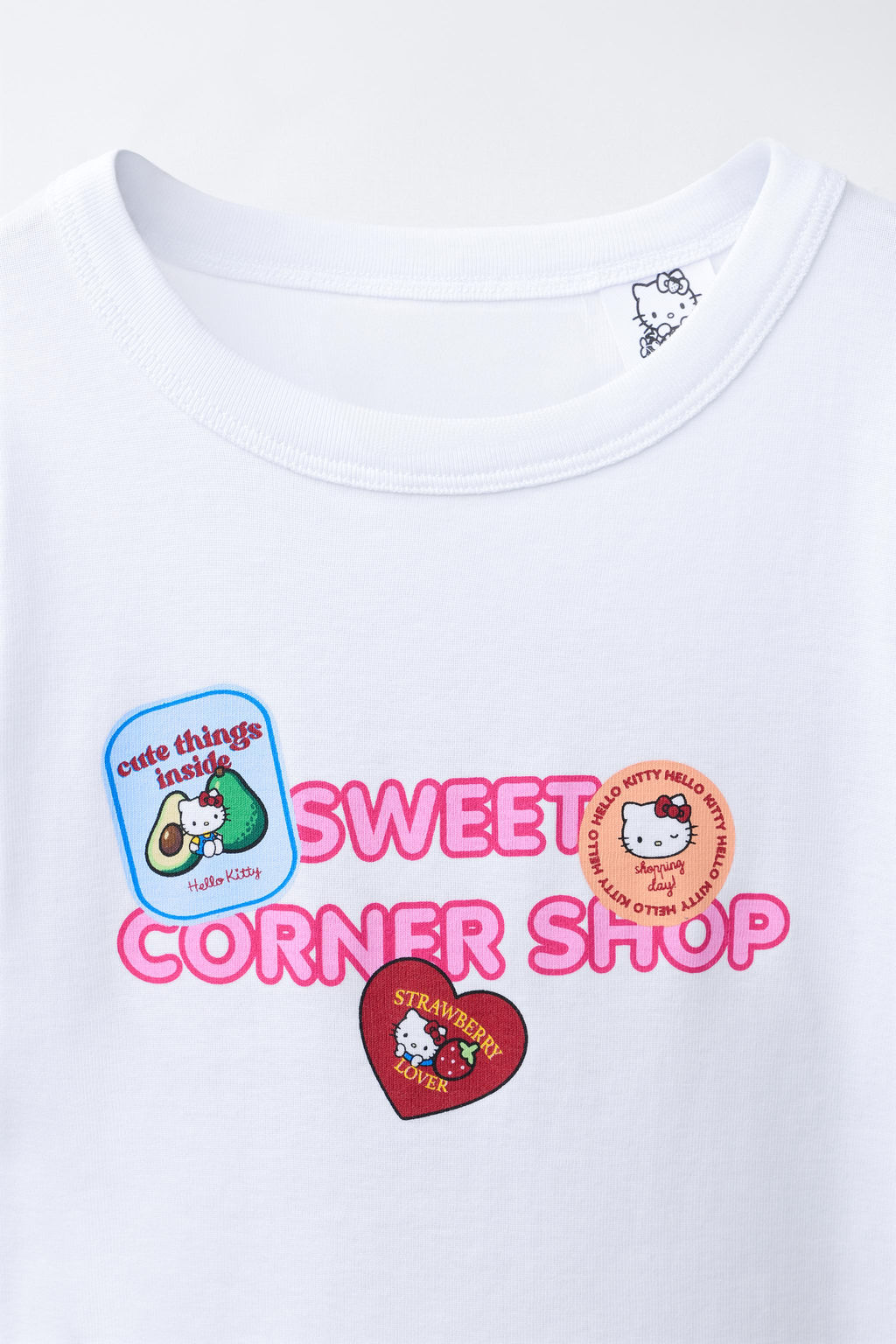 CAMISETA STICKERS HELLO KITTY  SANRIO / Blanco - Zara фото 5