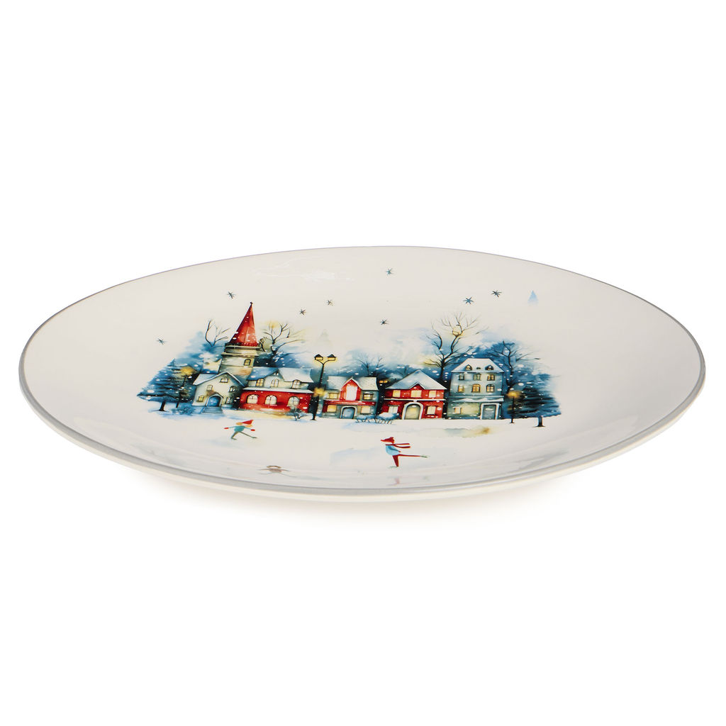 БЛЮДО ОВАЛЬНОЕ AGNESS С НОВЫМ ГОДОМ! 31,5*25,5*3 СМ  фото 4