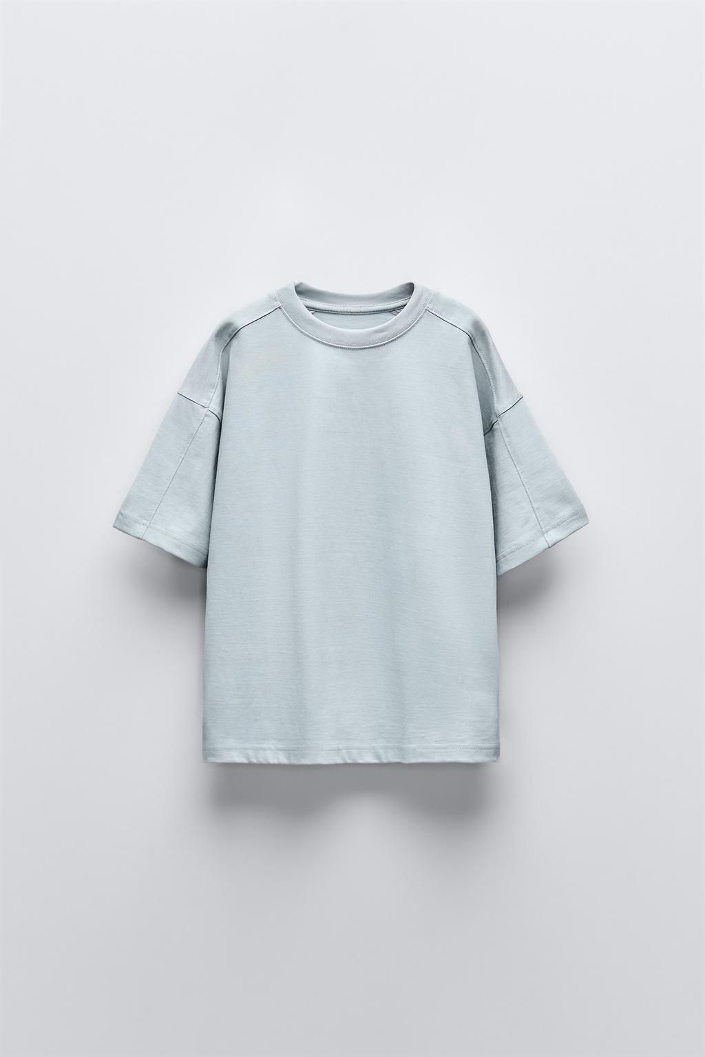 PLAIN HEAVY WEIGHT T-SHIRT - Zara фото 3