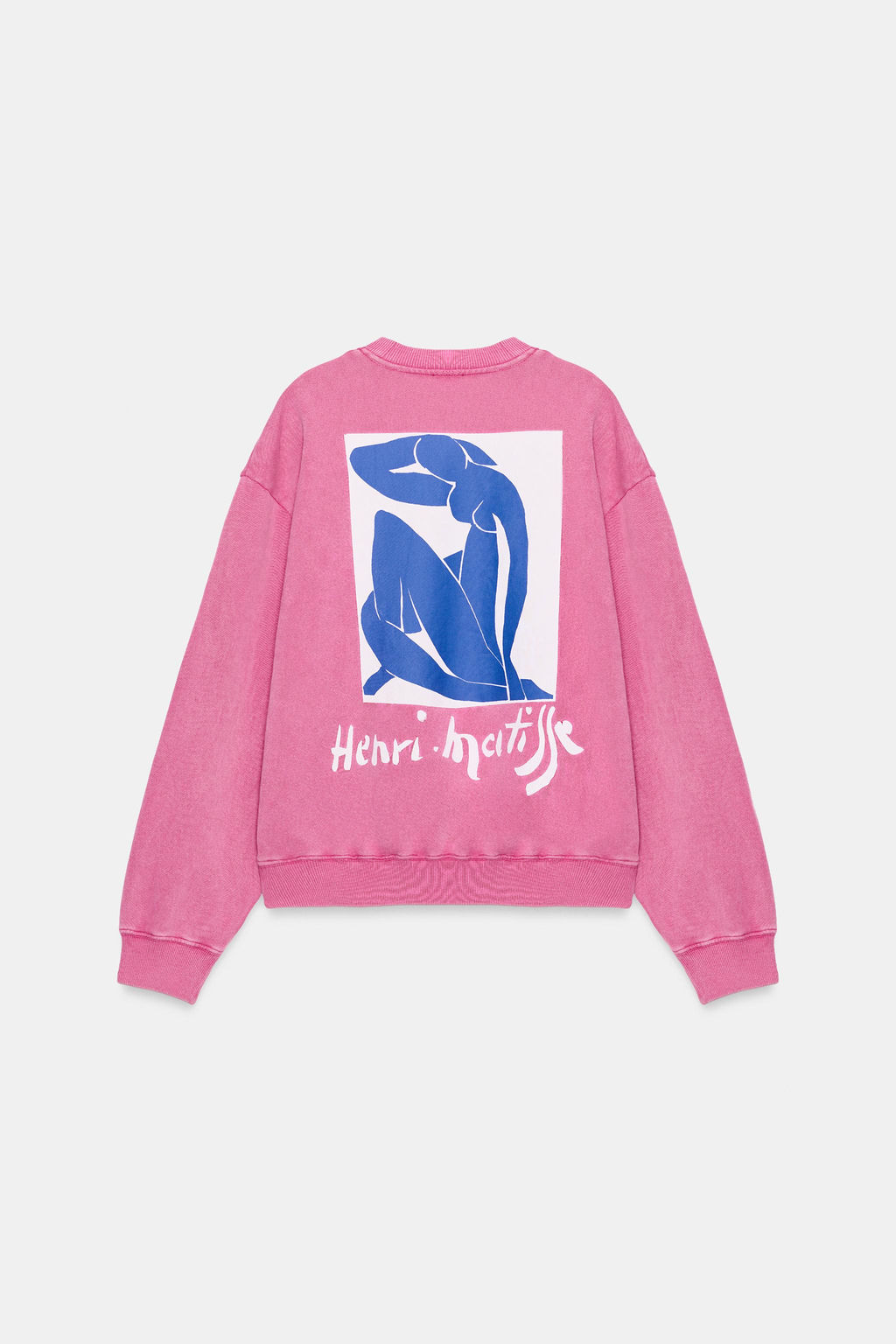 SUDADERA LAVADA HENRI MATISSE / Rosa - Zara фото 5