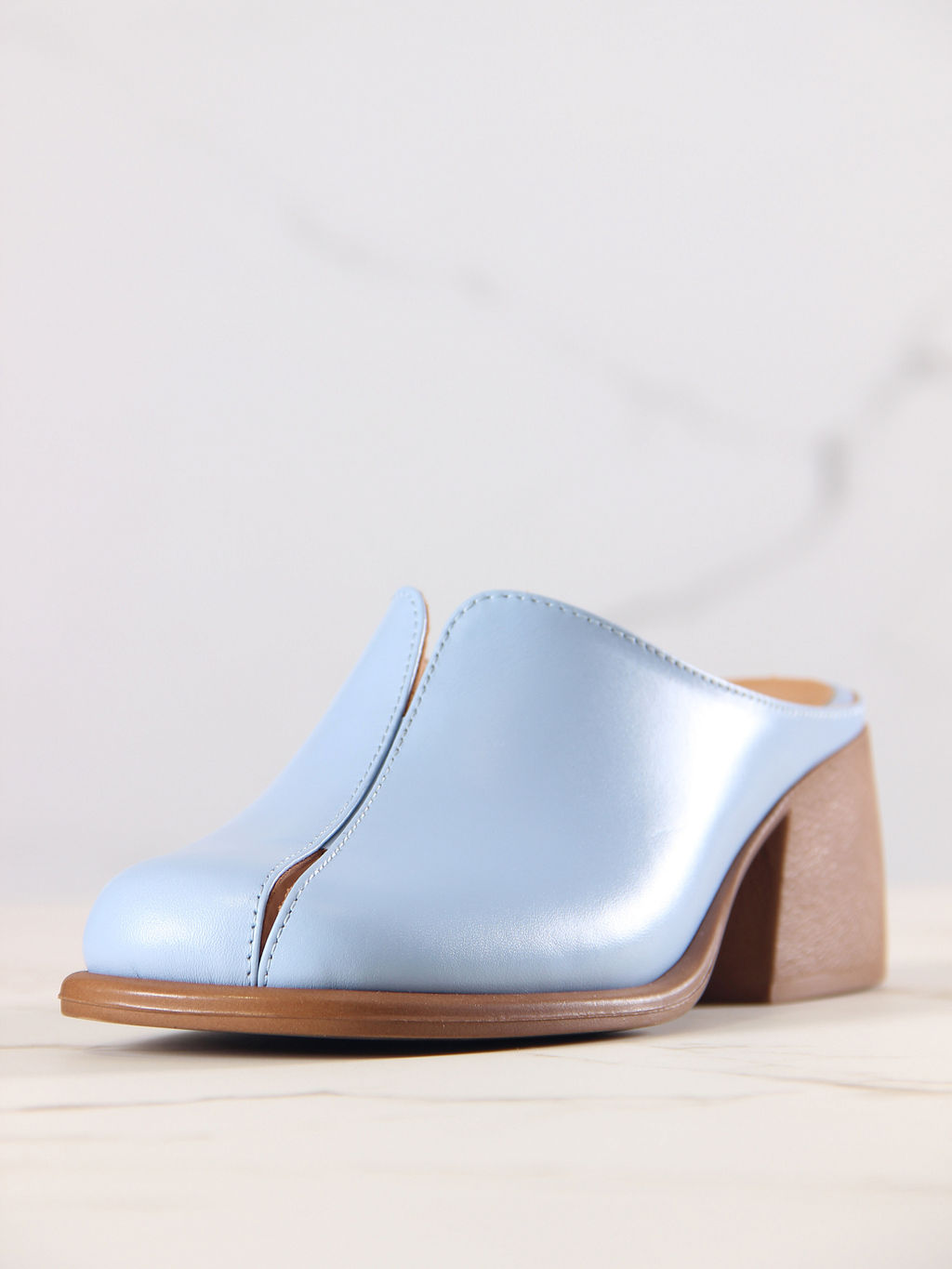 Сабо 5200.23663br.Голубая виктория+коричневый