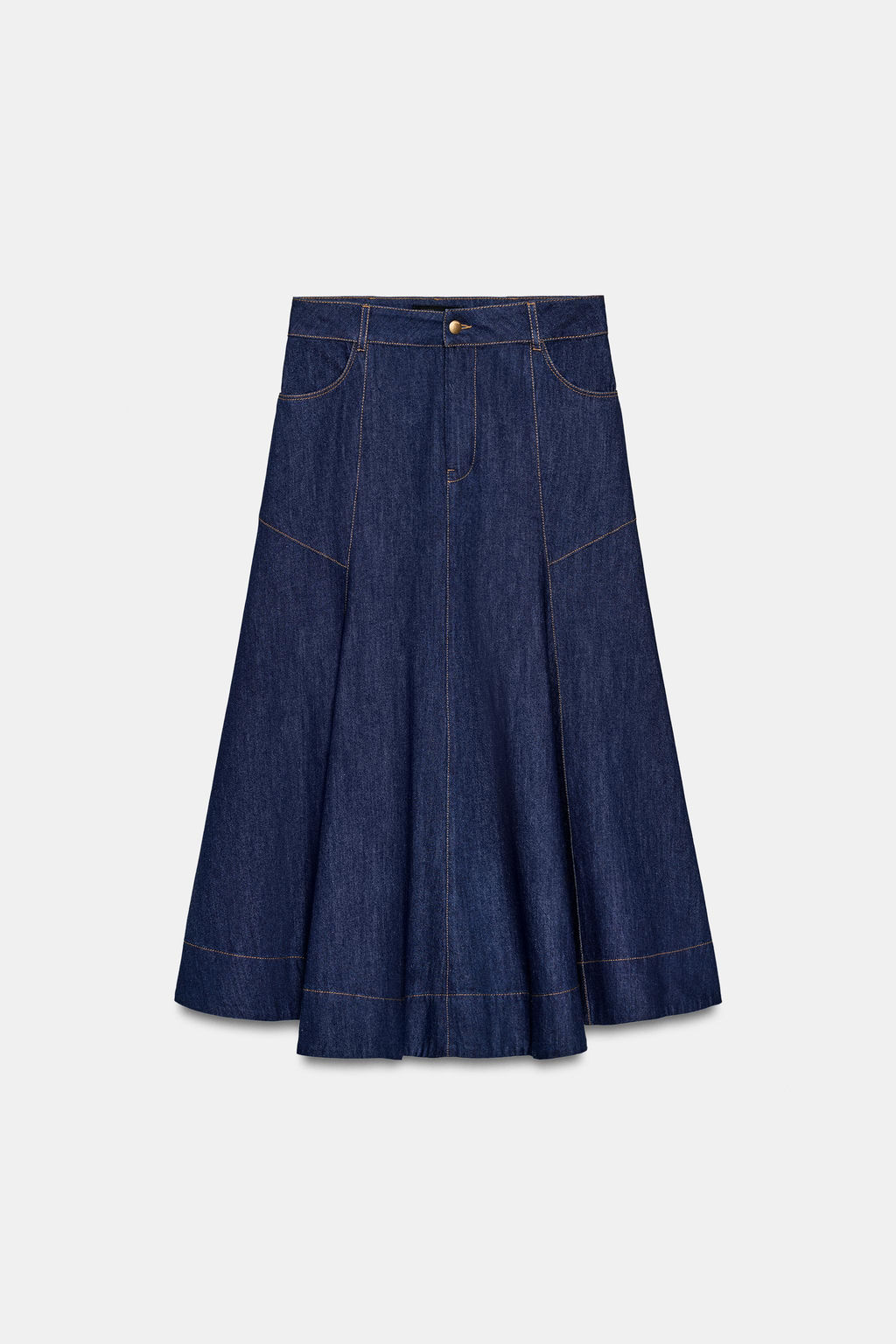 FALDA MIDI EVAS? / Azul - Zara фото 5