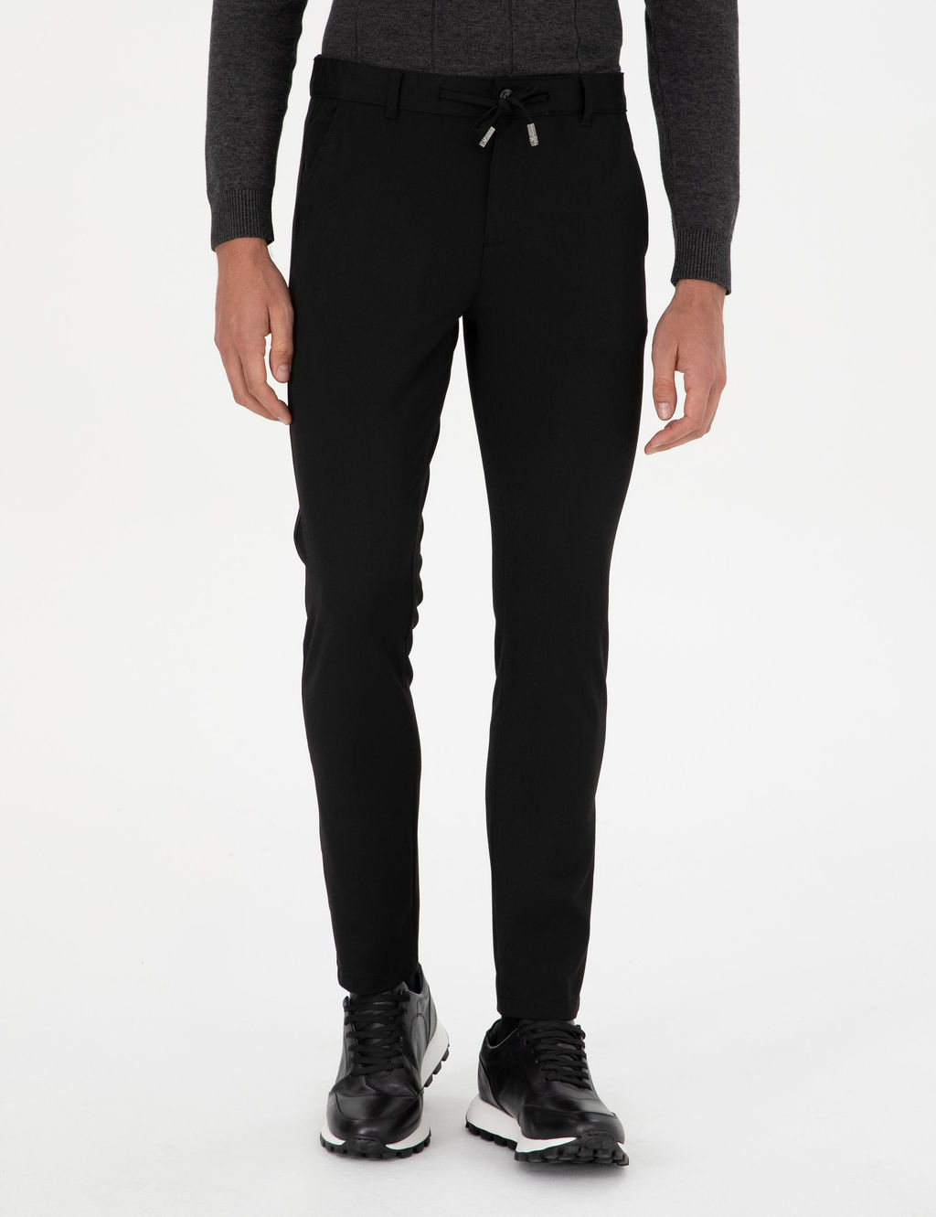 Siyah Slim Fit Kanvas Pantolon - Pierre cardin фото 2