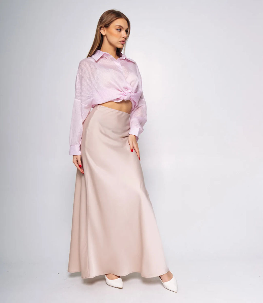 Юбка #КТ2113 (2)-1, бежевый