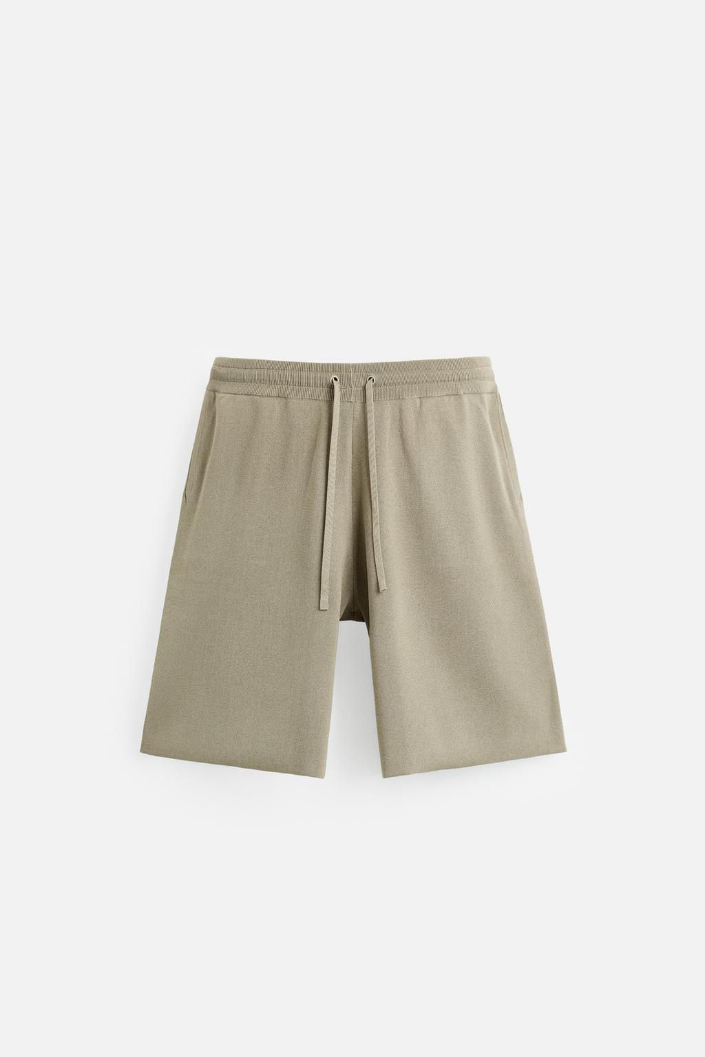 RELAXED FIT KNITTED BERMUDA SHORTS - Zara фото 7