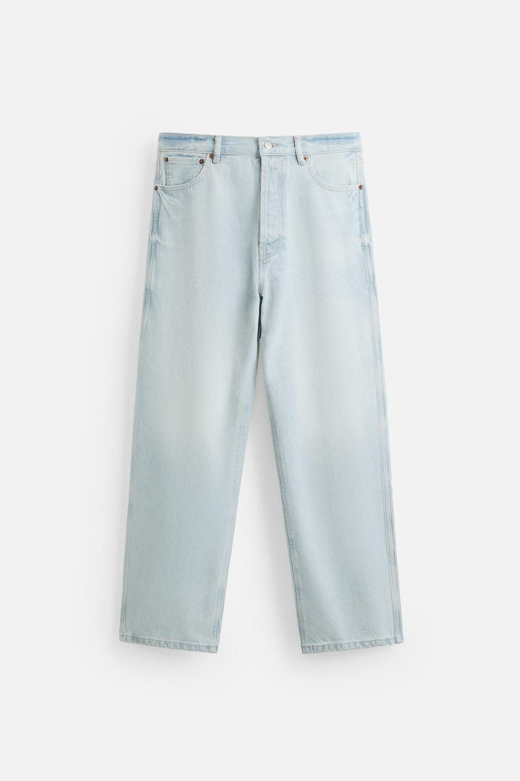 RELAXED STRAIGHT-LEG JEANS - Zara фото 11