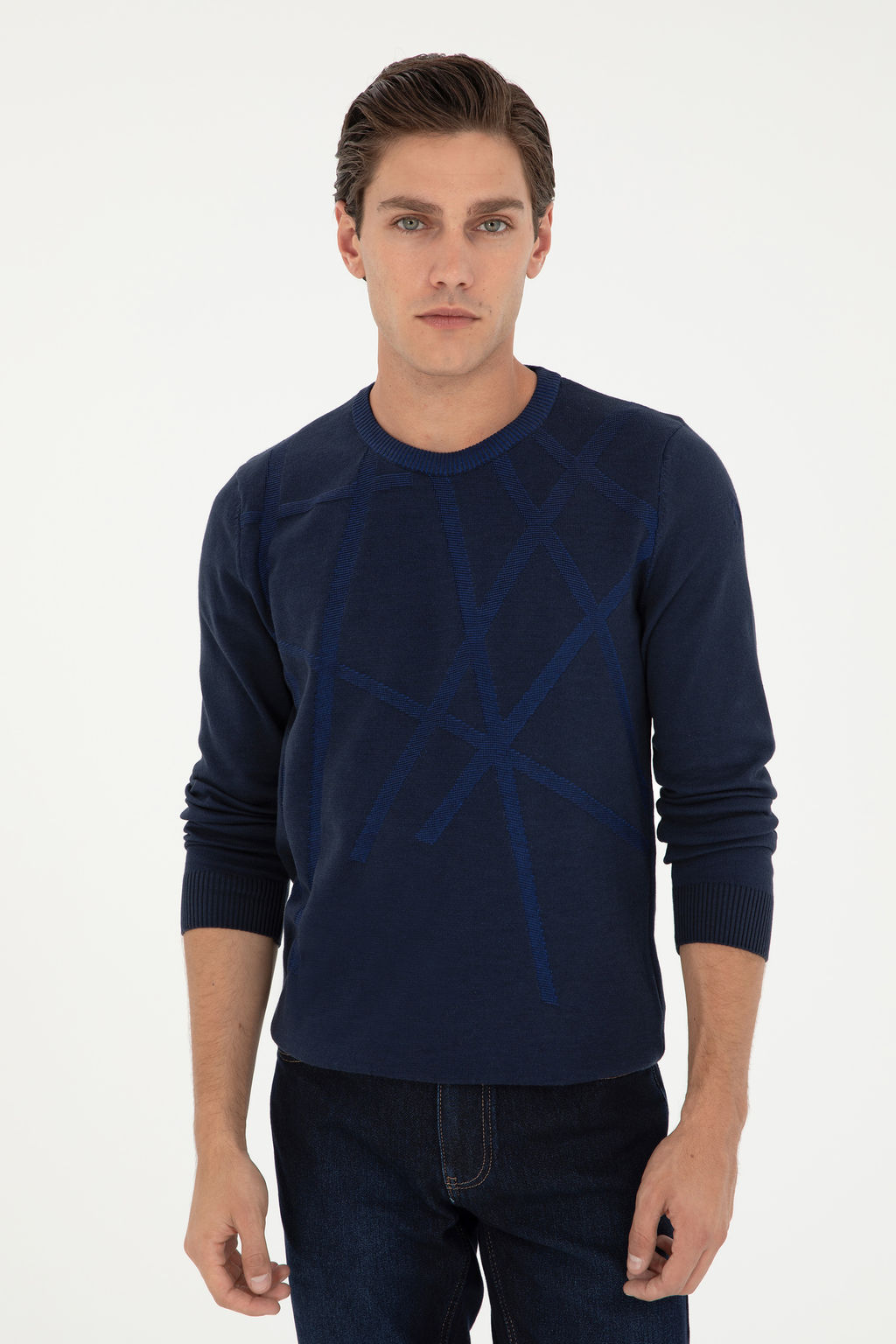 Мужской темно-синий свитер Неожиданная скидка в корзине - U.s. polo assn фото 17