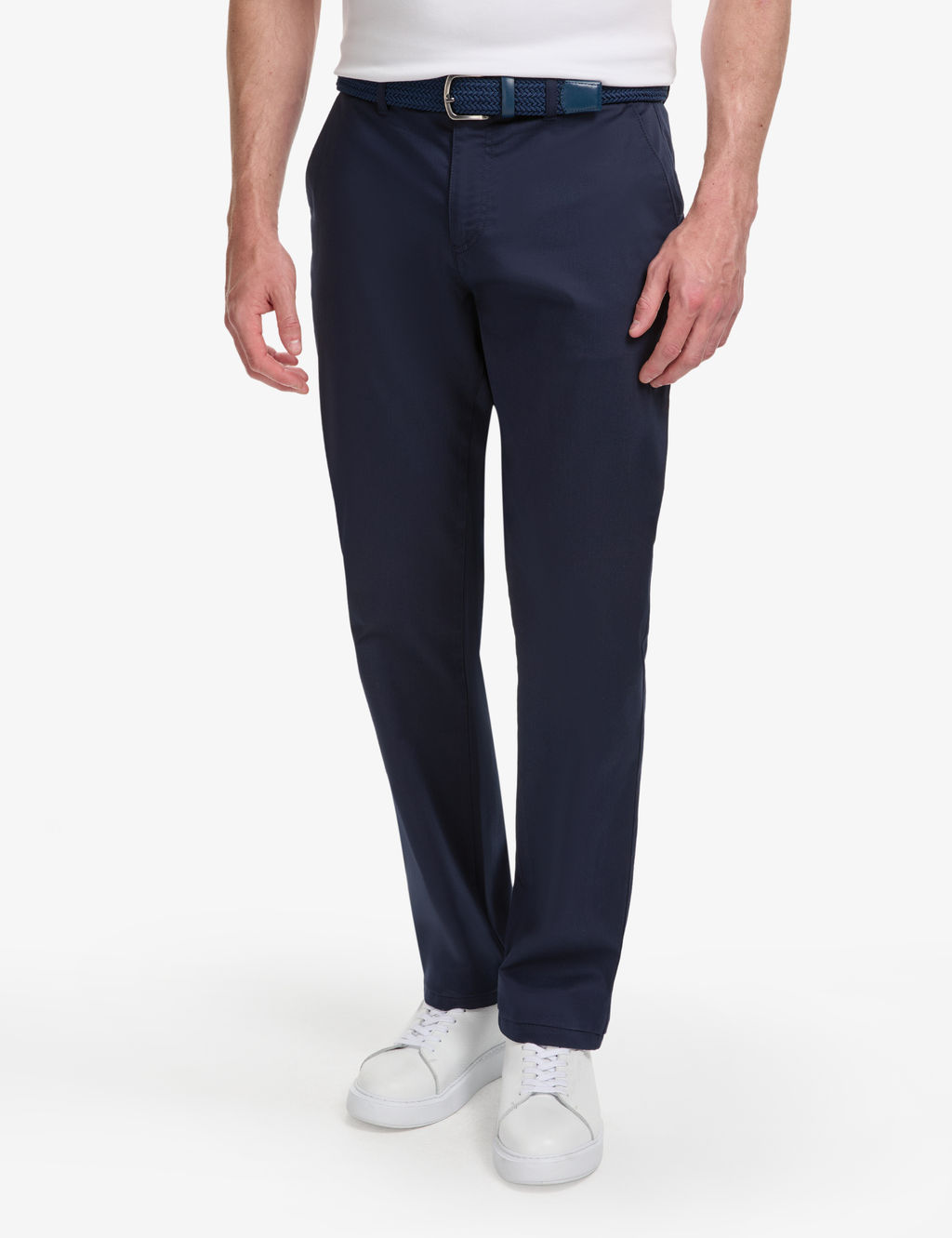 Lacivert Regular Fit Basic Kanvas Pantolon