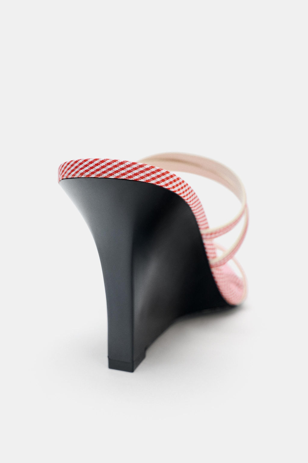 CHECK STRAPPY WEDGES - Zara фото 11