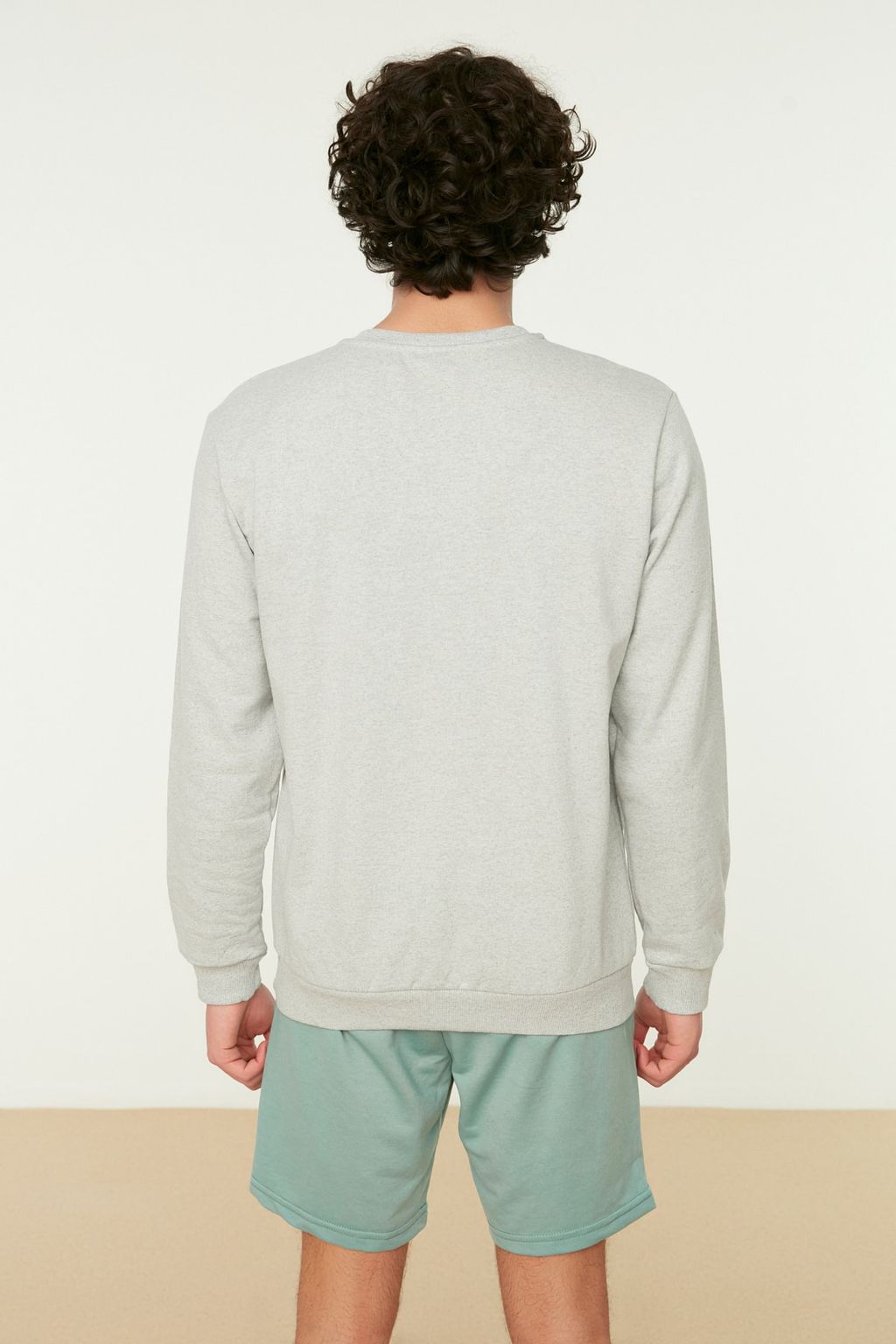 TRENDYOL MAN Gri Erkek Garfield Orijinal Lisansl? Regular/Normal Kesim Bisiklet Yaka Sweatshirt TMNAW21SW0569 - Trendyolmilla фото 10