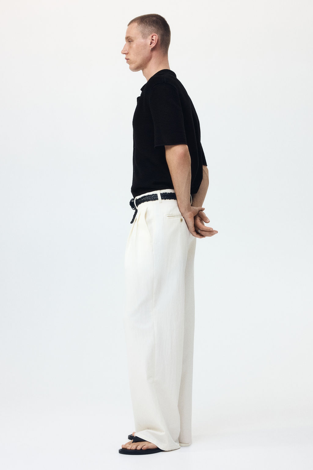 Camisa en punto calado Regular Fit - H&m фото 6