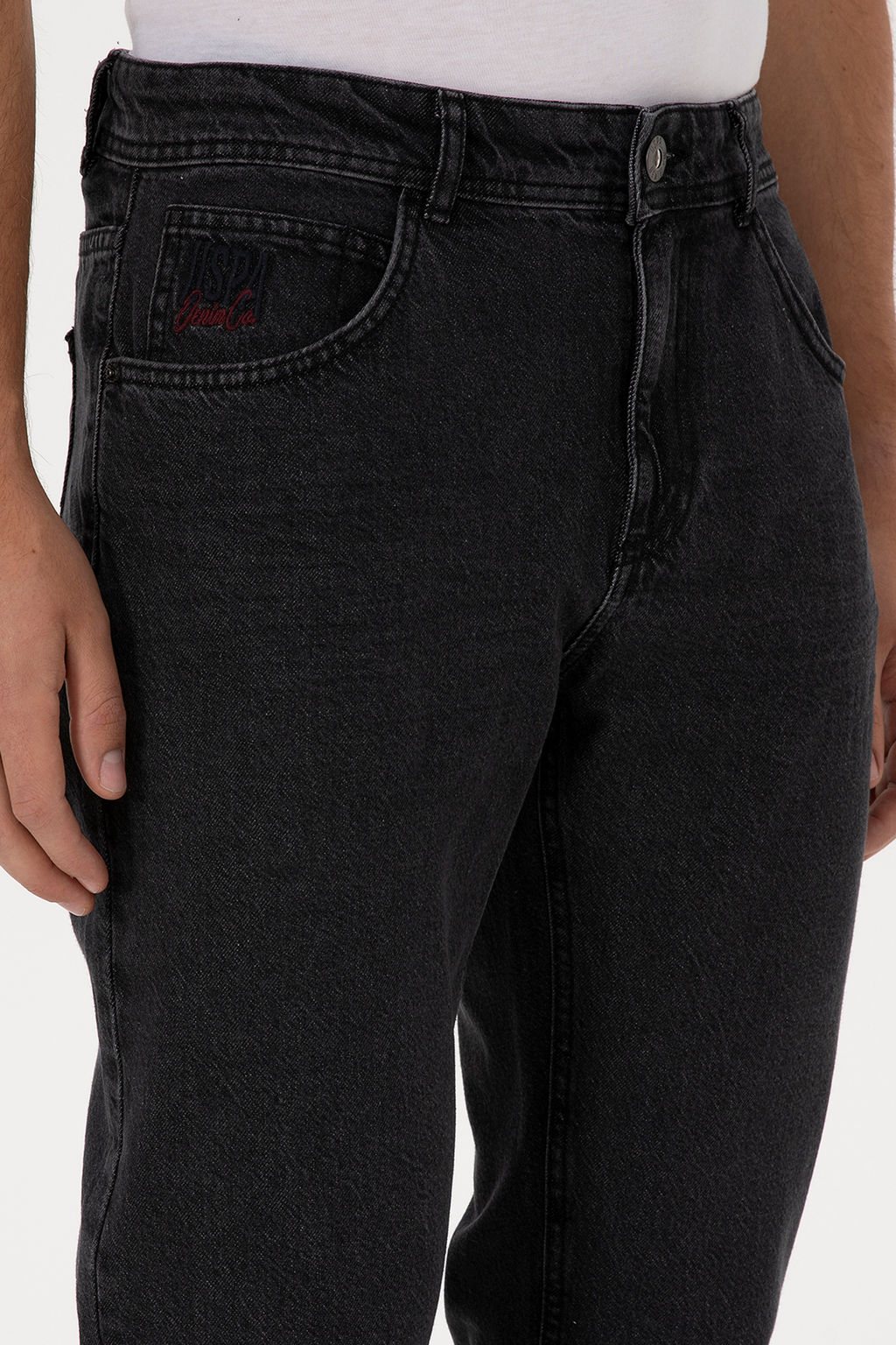 Erkek Siyah Relax Fit Jean Pantolon - U.s. polo assn фото 11