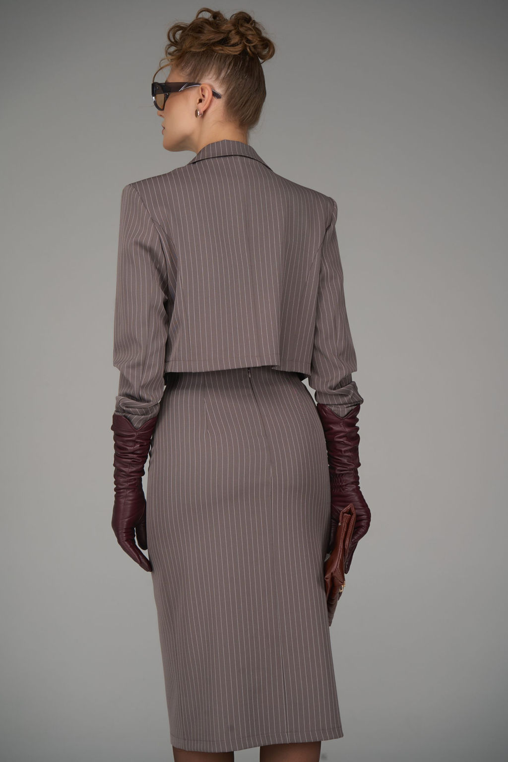 Пиджак Сиара (полоска/мокко) - Эльза фото 25