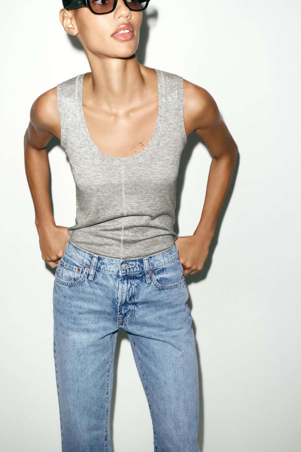TOP EXTRAFINO CON LANA / Gris - Zara фото 3