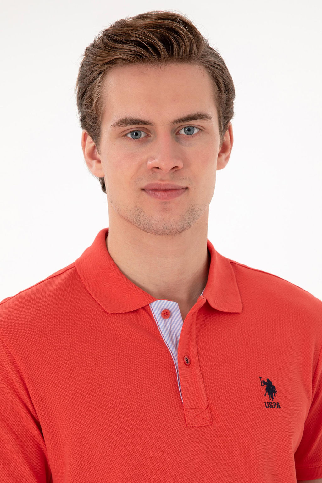 Erkek Regular Fit Polo Yaka K_rm_z_ Basic Ti__rt Sepette S_rpriz _ndirim - U.s. polo assn фото 2