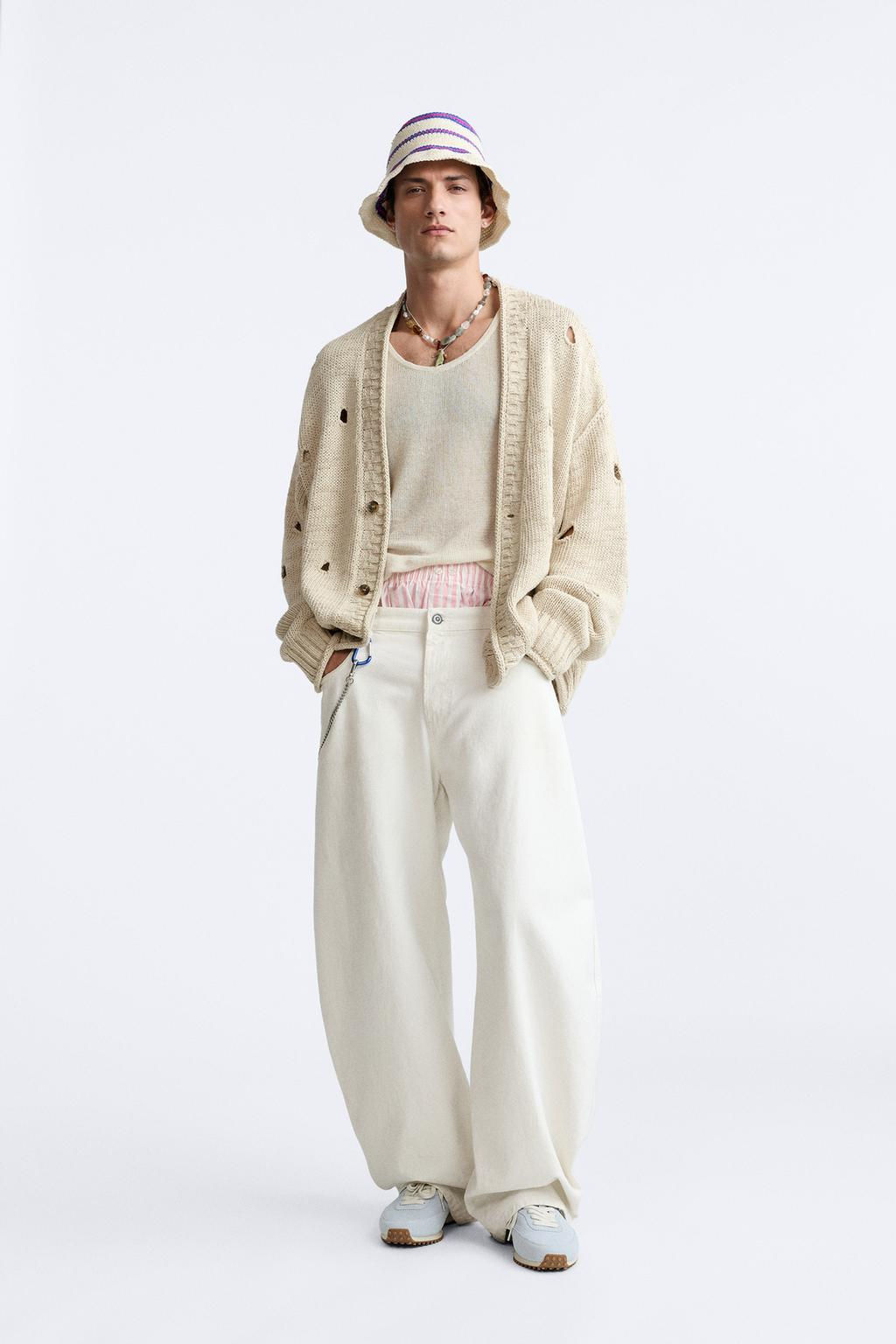 CARDIGAN WITH HOLES LIMITED EDITION - Zara фото 3