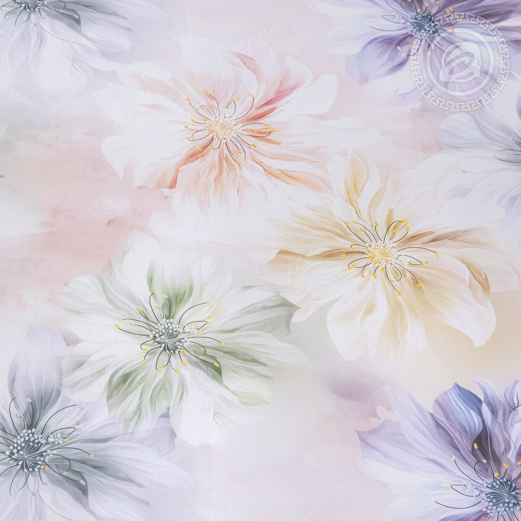 Постельное белье Кэтрин (тенсель) 2 сп. с Евро/Пододеяльник (молния, ушки): 1 шт.- 210*175; Простыня: 1 шт.- 240*240; Наволочка (молния, ушки): 2 шт.- 70*70; Наволочка (молния, ушки): 2 шт.- 50*70 Тенсел