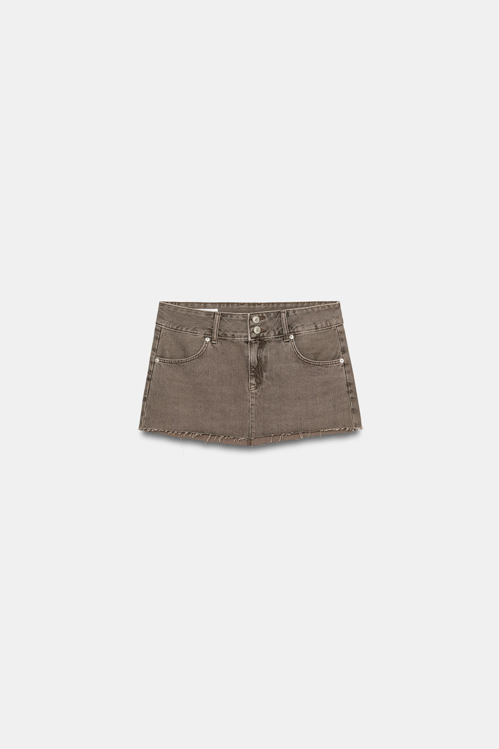 TRF COLOURED DENIM MINI SKIRT - Zara фото 4
