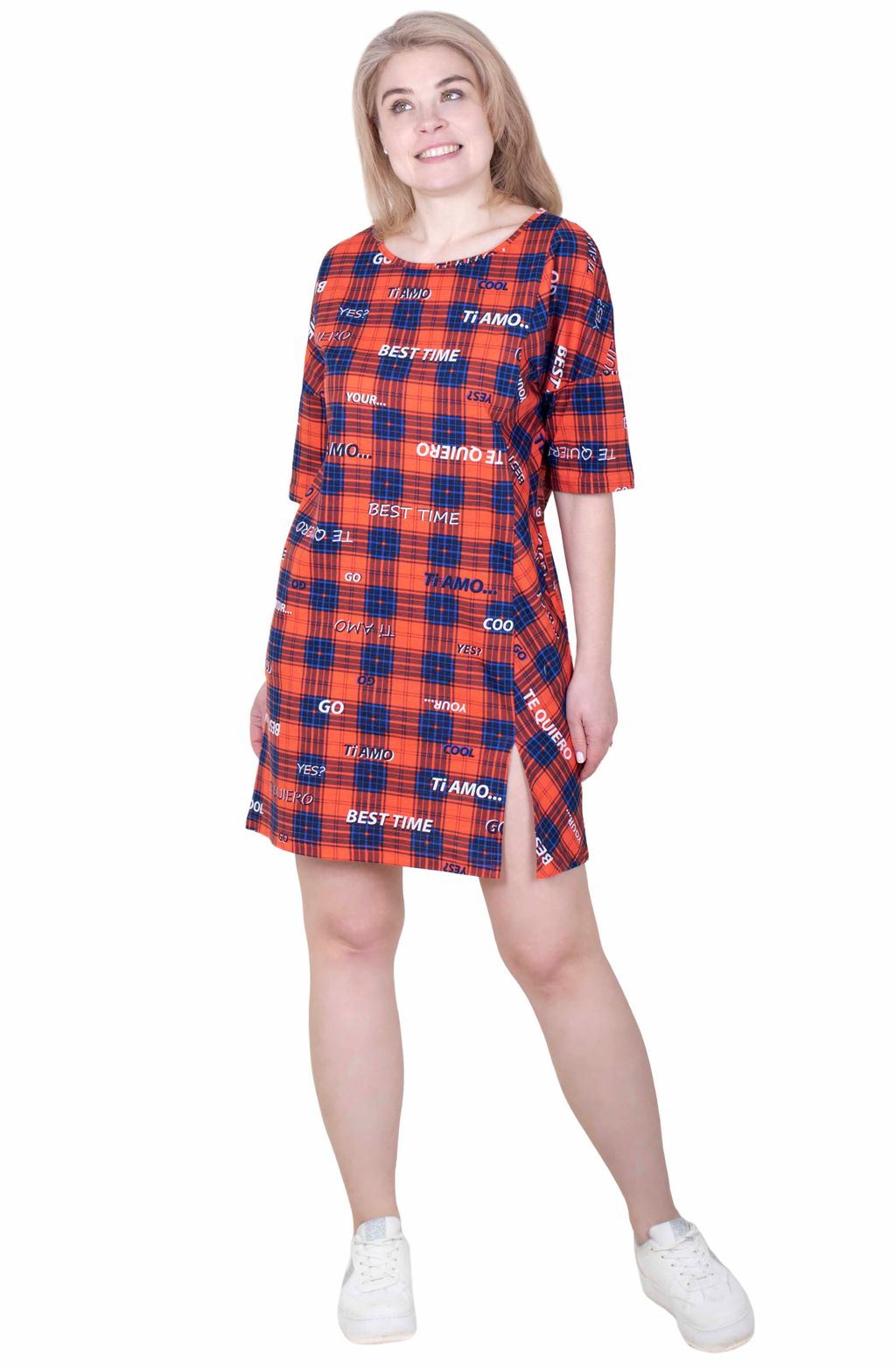 Футболка удлинённая Кул Х-364 (42-56) кулирка - Лотос фото 3