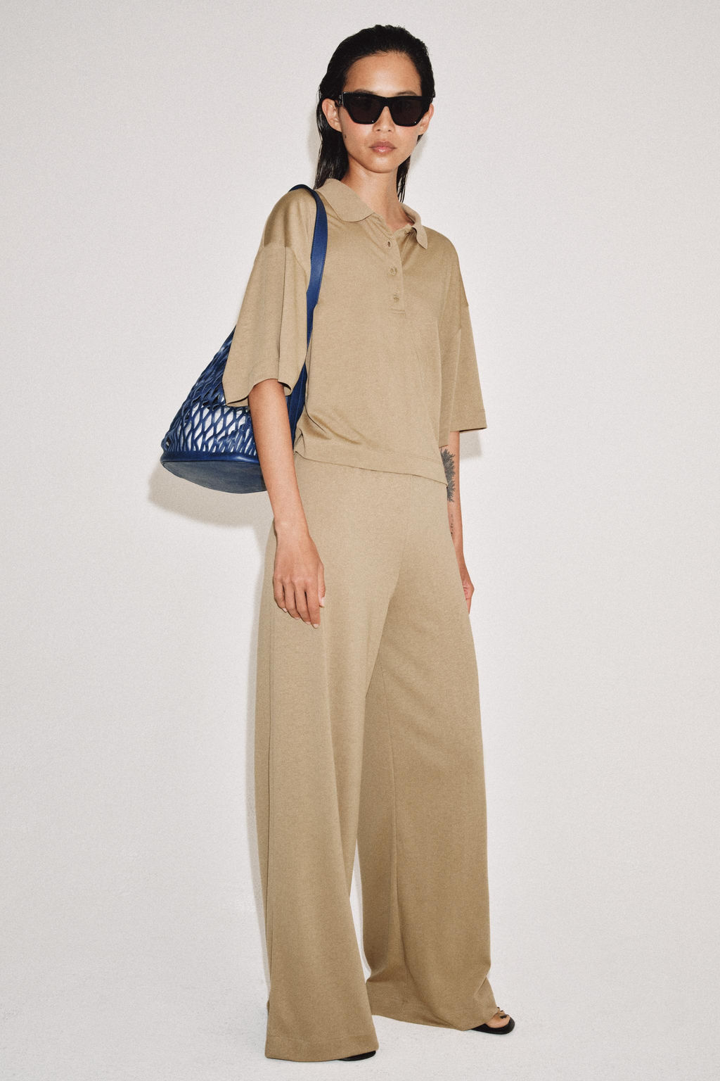 PANTAL?N RECTO FLUIDO / Beige - Zara фото 4