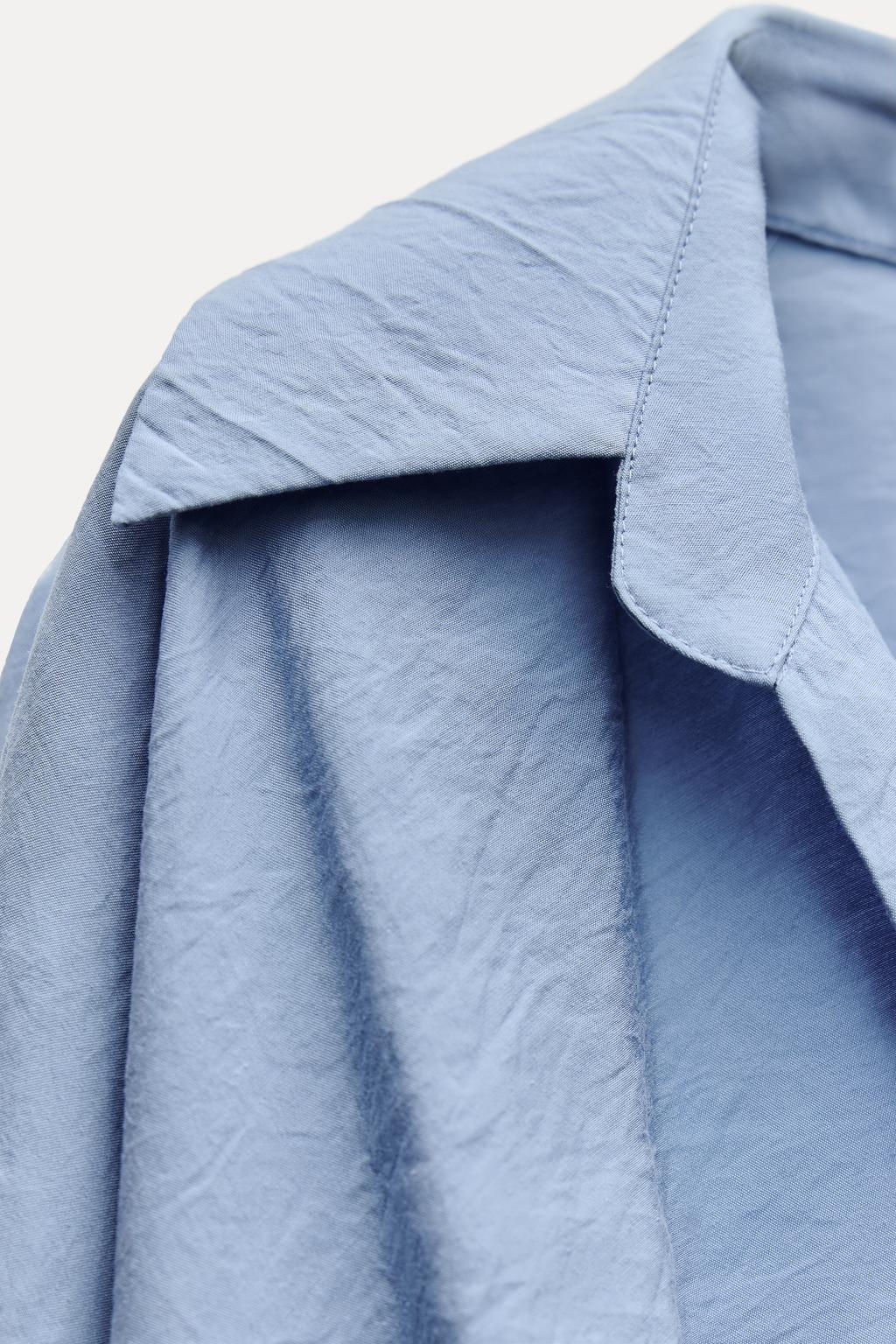 SHIRT WITH TAB DETAIL - Zara фото 6