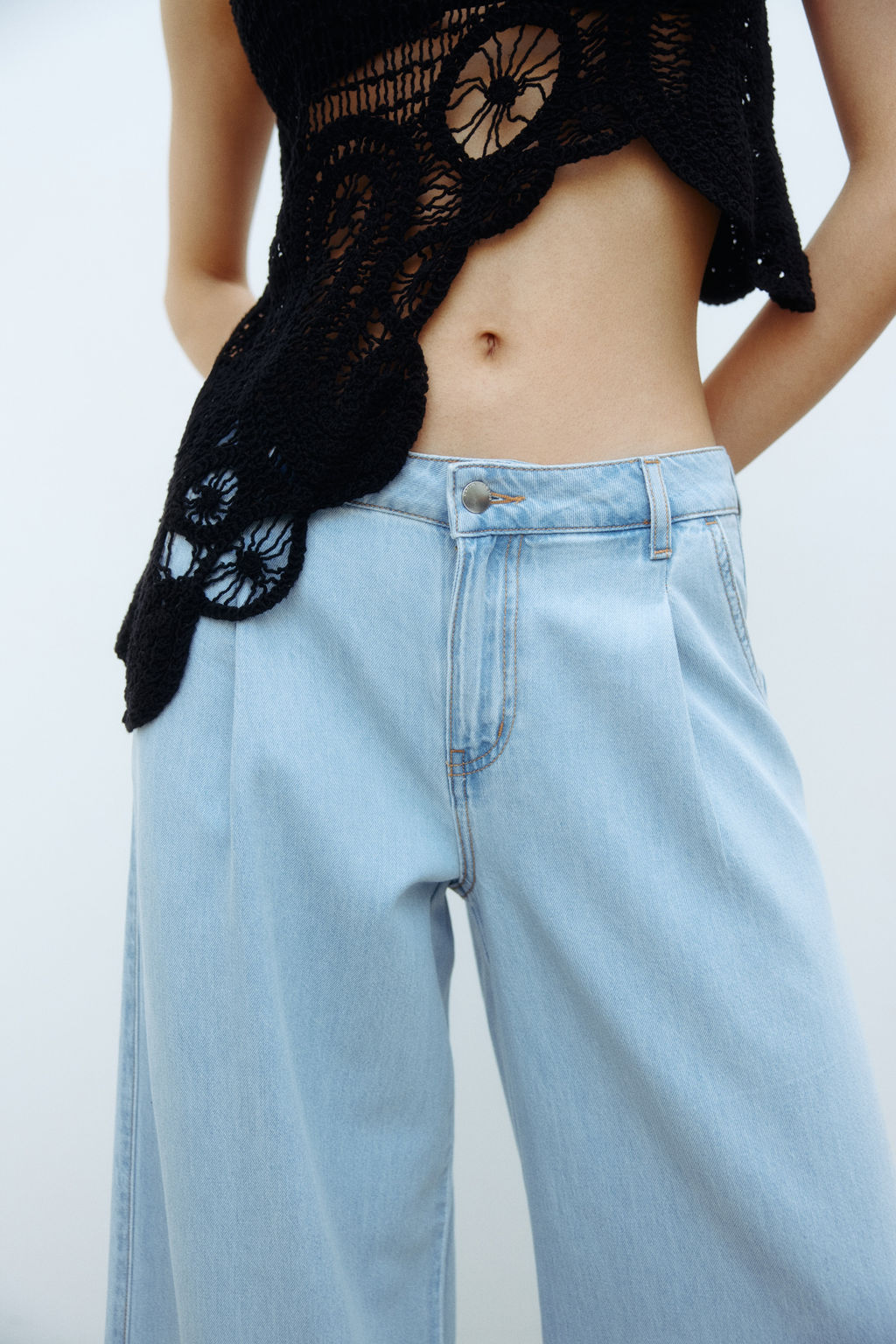 Wide Regular Waist Jeans - H&m фото 5