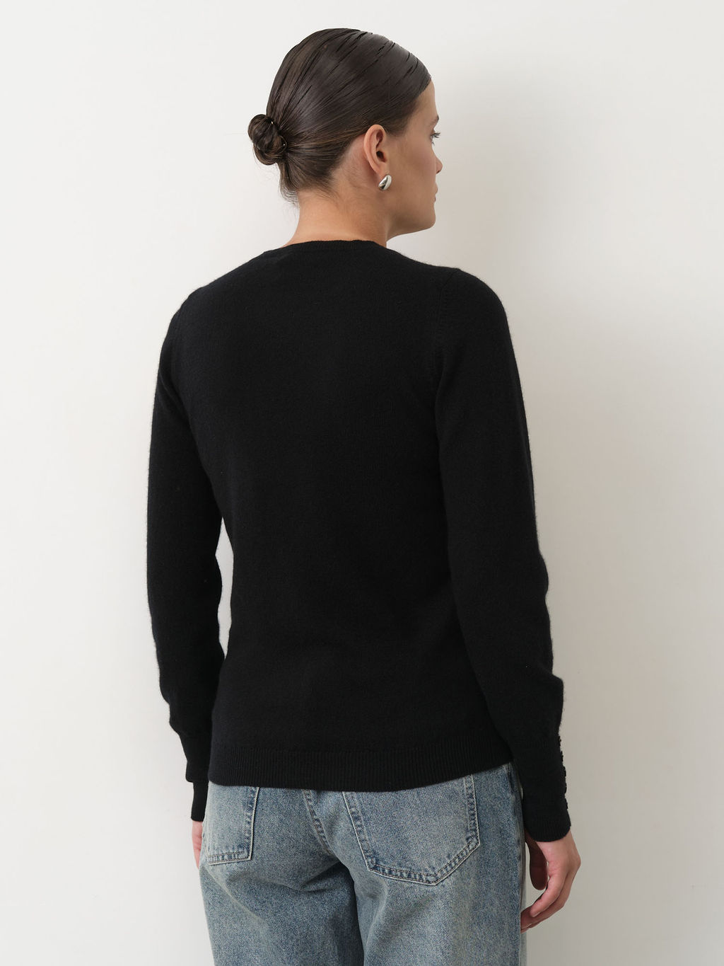 Джемпер из кашемира 01128 черный