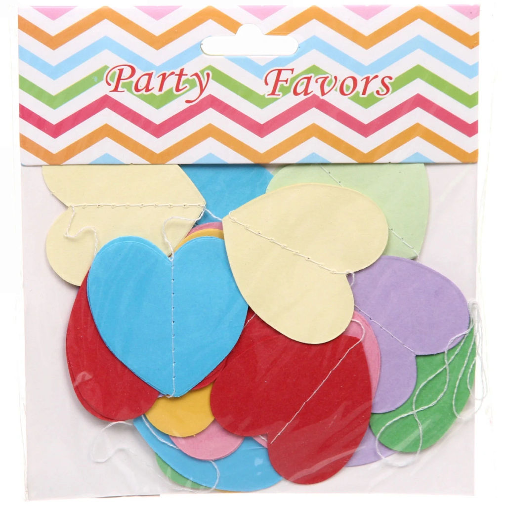 Цена за 2 шт. Лента "Сердце" 2 метра , микс