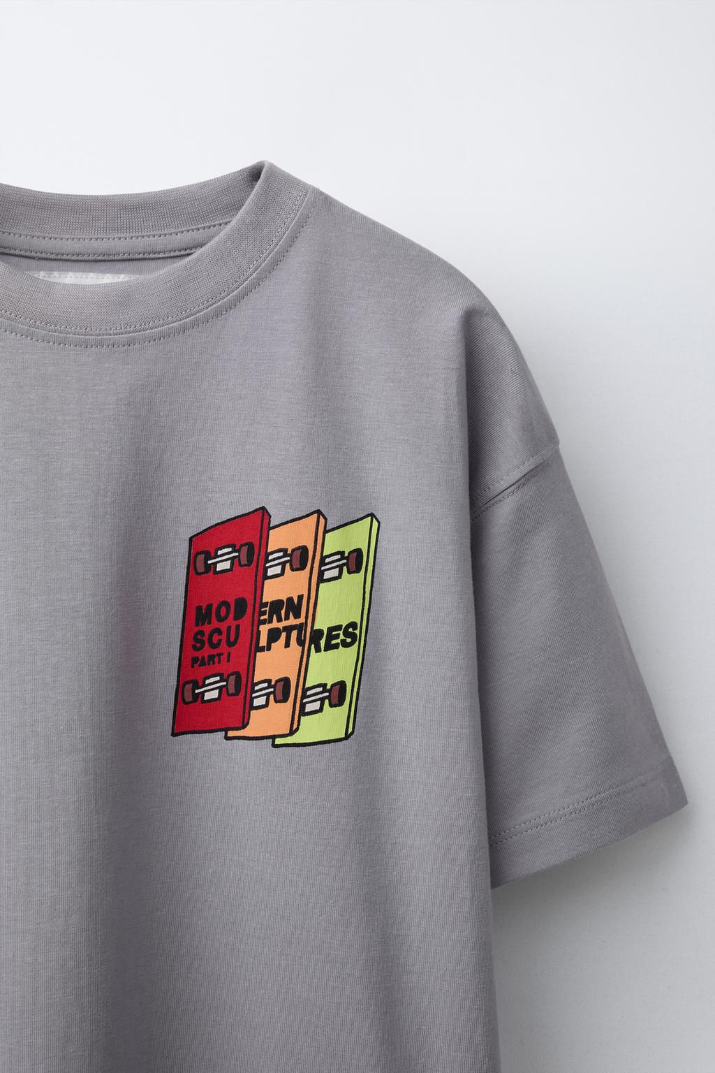 SKATE PRINT T-SHIRT - Zara фото 6
