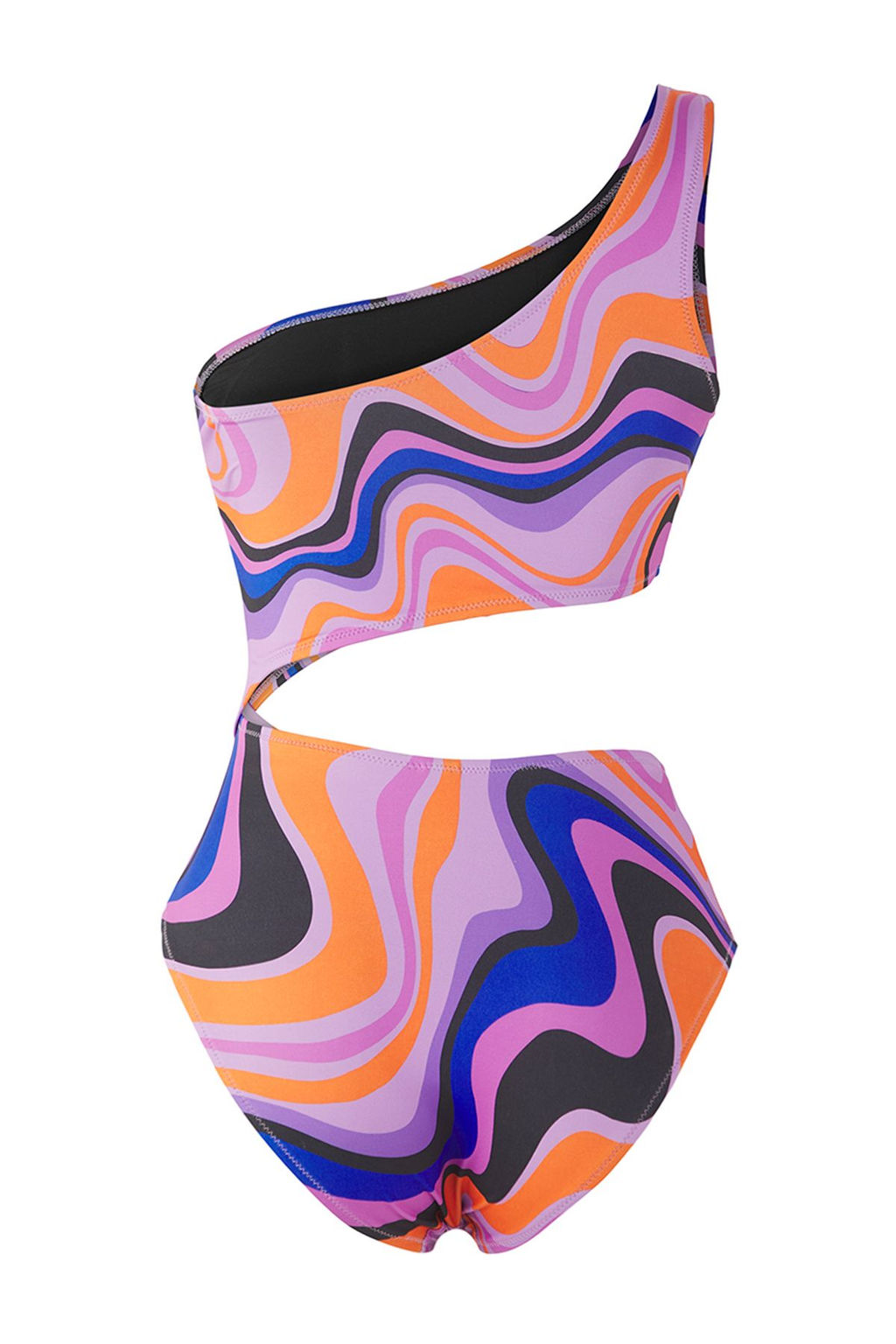 TRENDYOLMILLA Soyut Desenli Tek Omuz Regular Mayokini TBESS23MA00243 фото 17