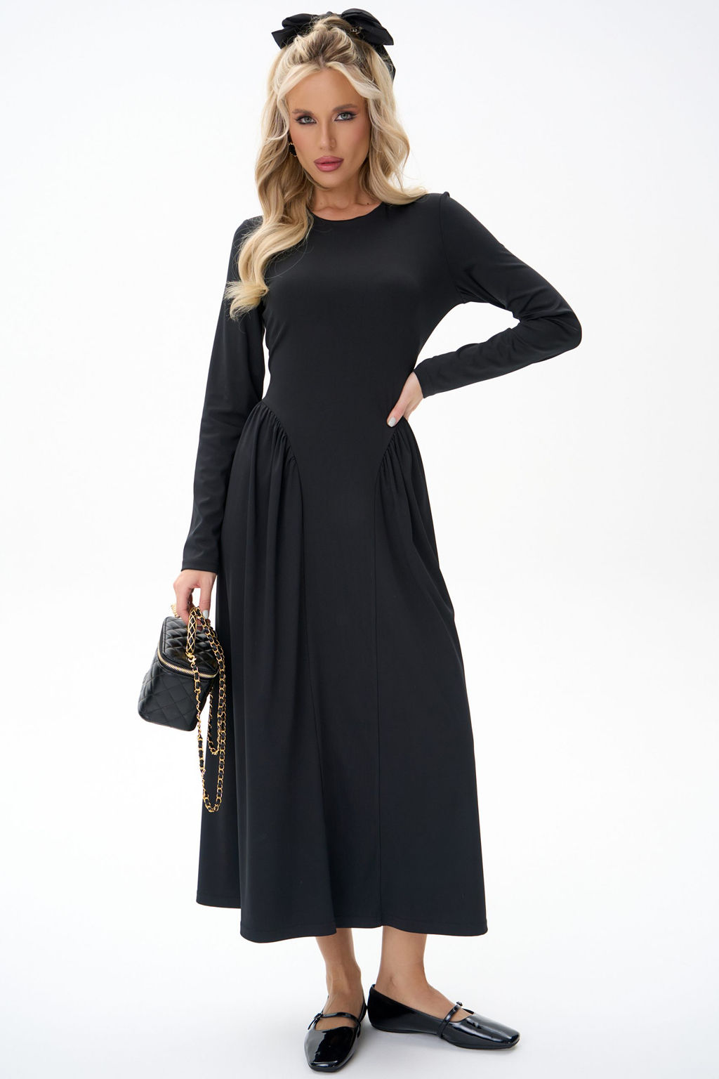 Платье Донна (чёрный) - Эльза фото 11