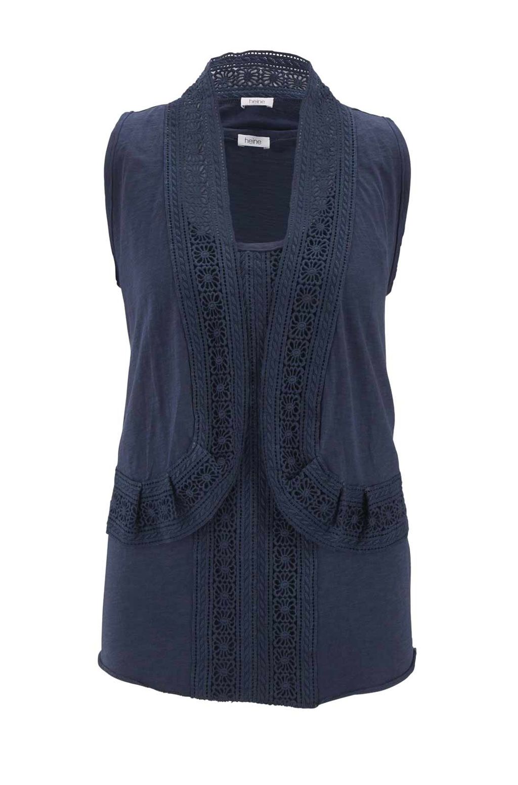 Топ и жилет, синие - Heine фото 2