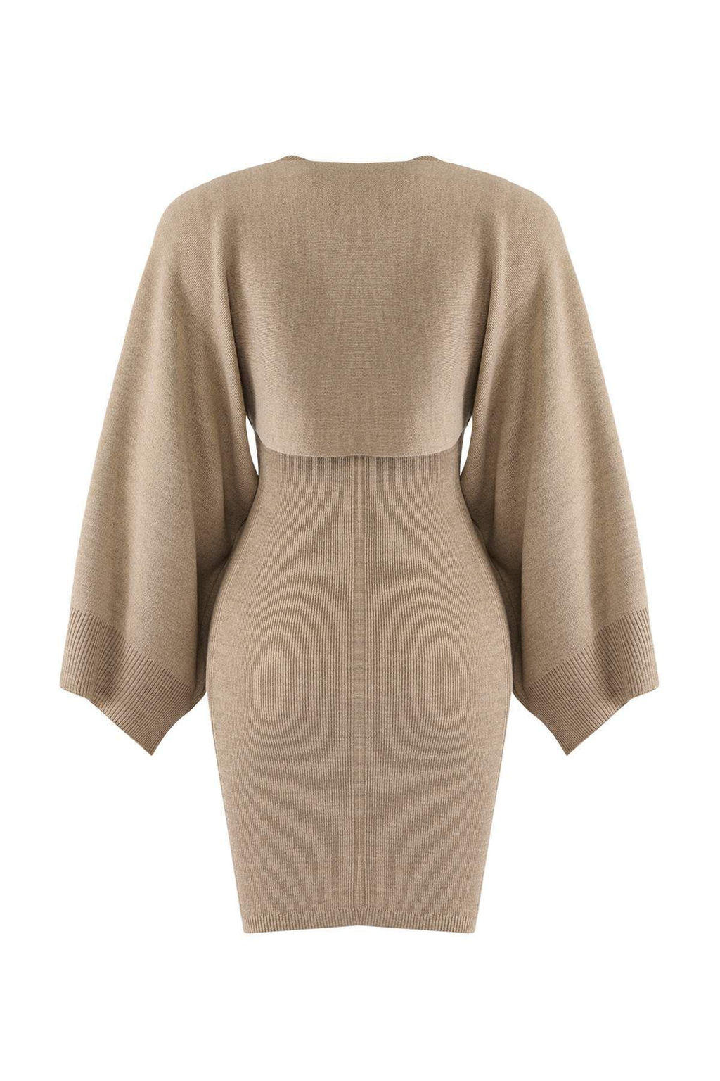 TRENDYOLMILLA Bej Mini Triko Bolero-Elbise Tak?m TWOAW25EL00056  фото 16