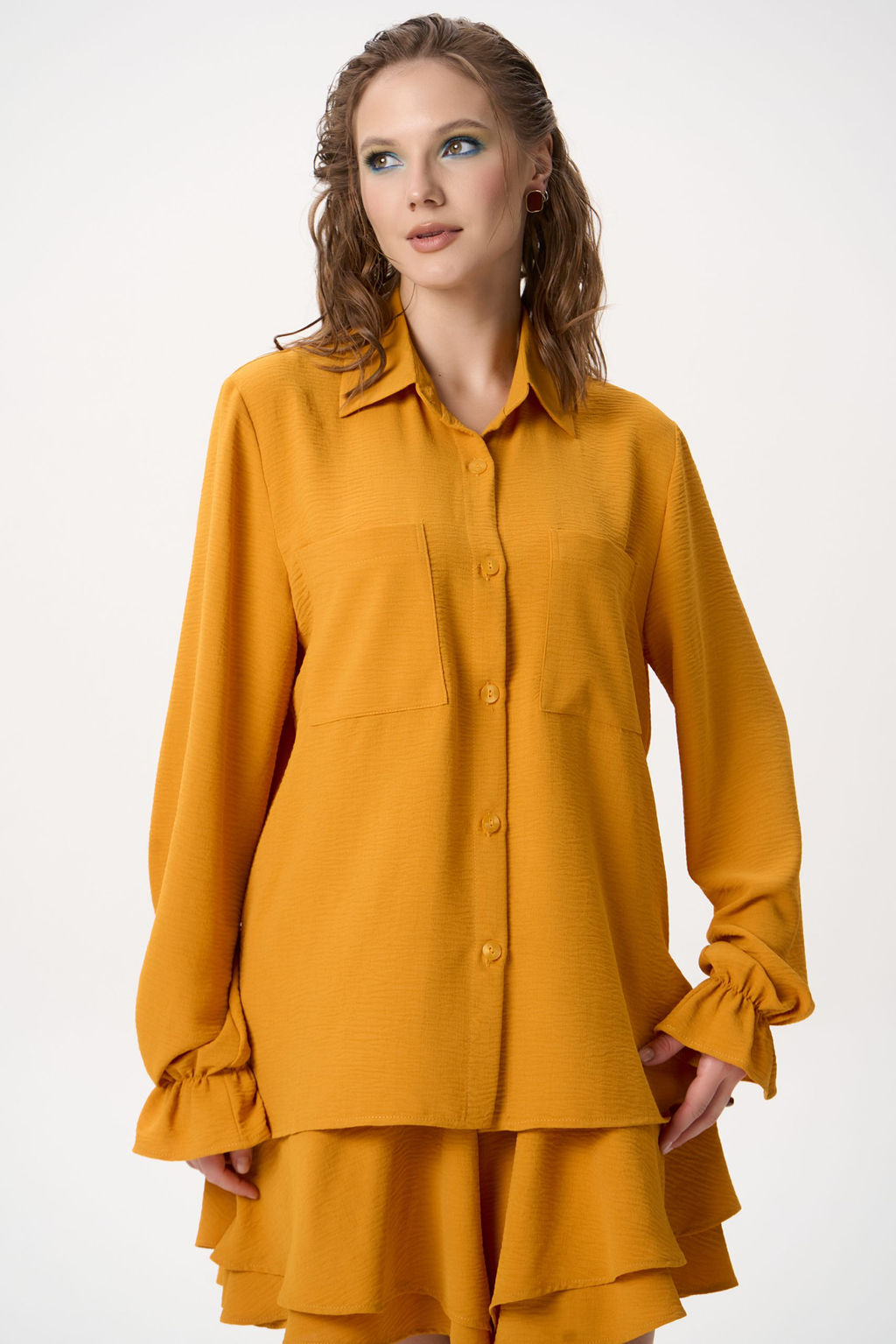 Костюм Софи (горчичный) - Эльза фото 7