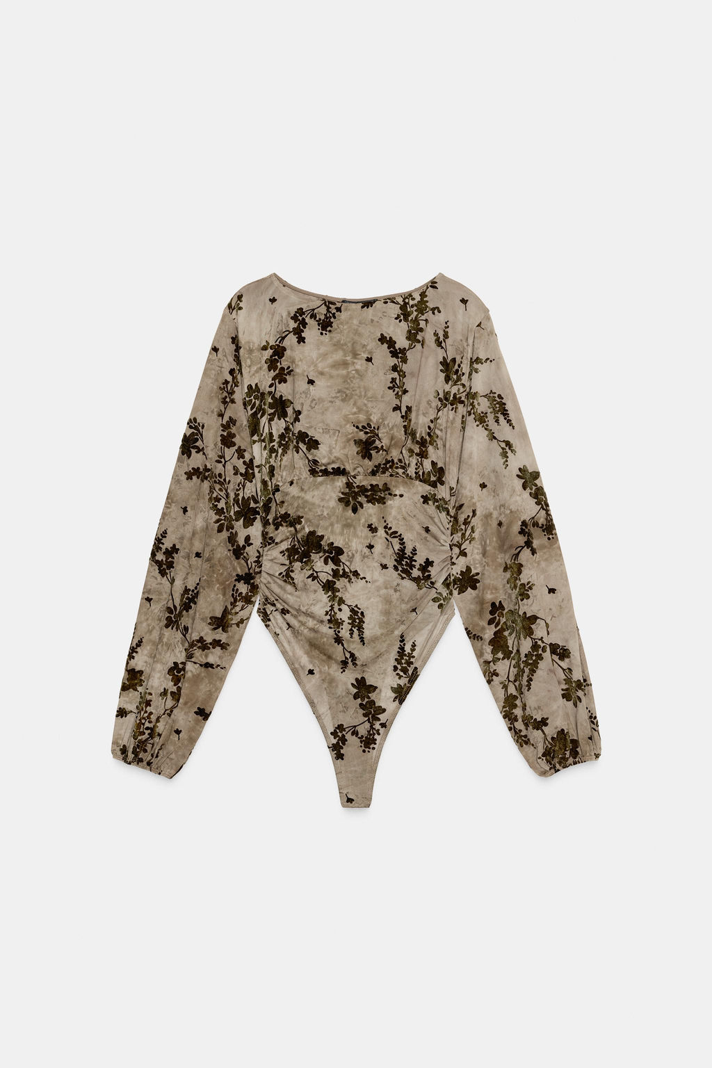 FLOCKED TULLE BODYSUIT - Zara фото 5