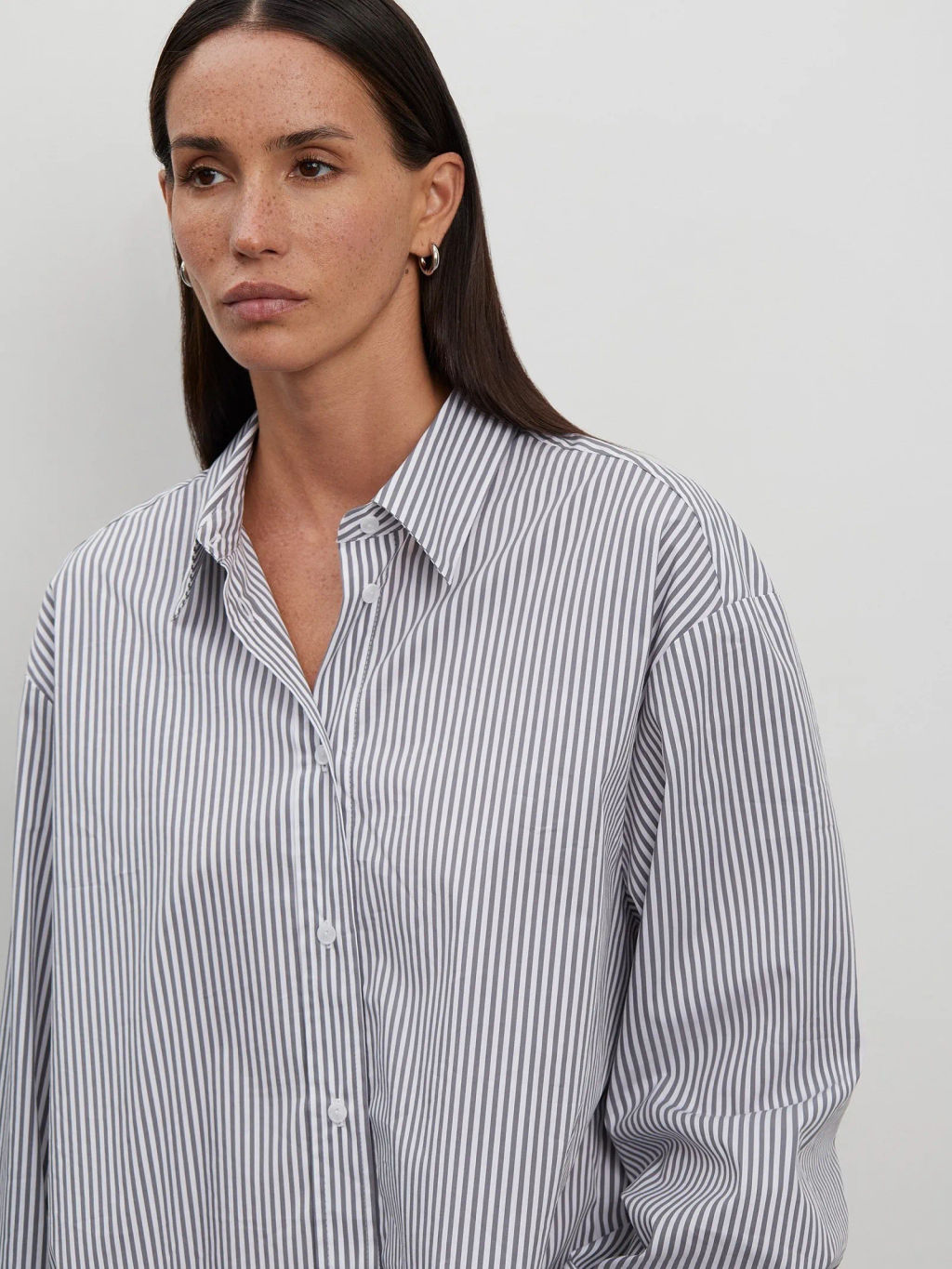 Рубашка в полоску - Emka фото 3