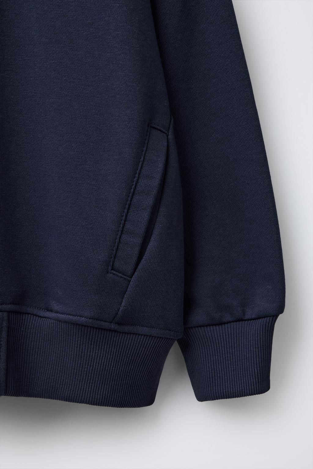 ZIP-UP SWEATSHIRT AND LABELLED BERMUDA SHORTS SET - Zara фото 6