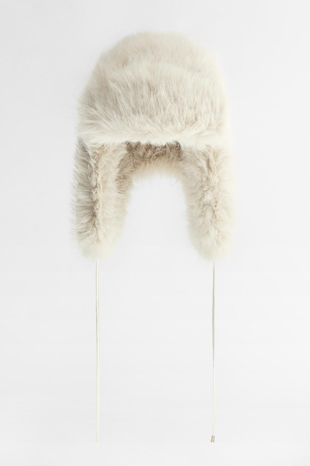 FAUX FUR AVIATOR HAT - Zara фото 3